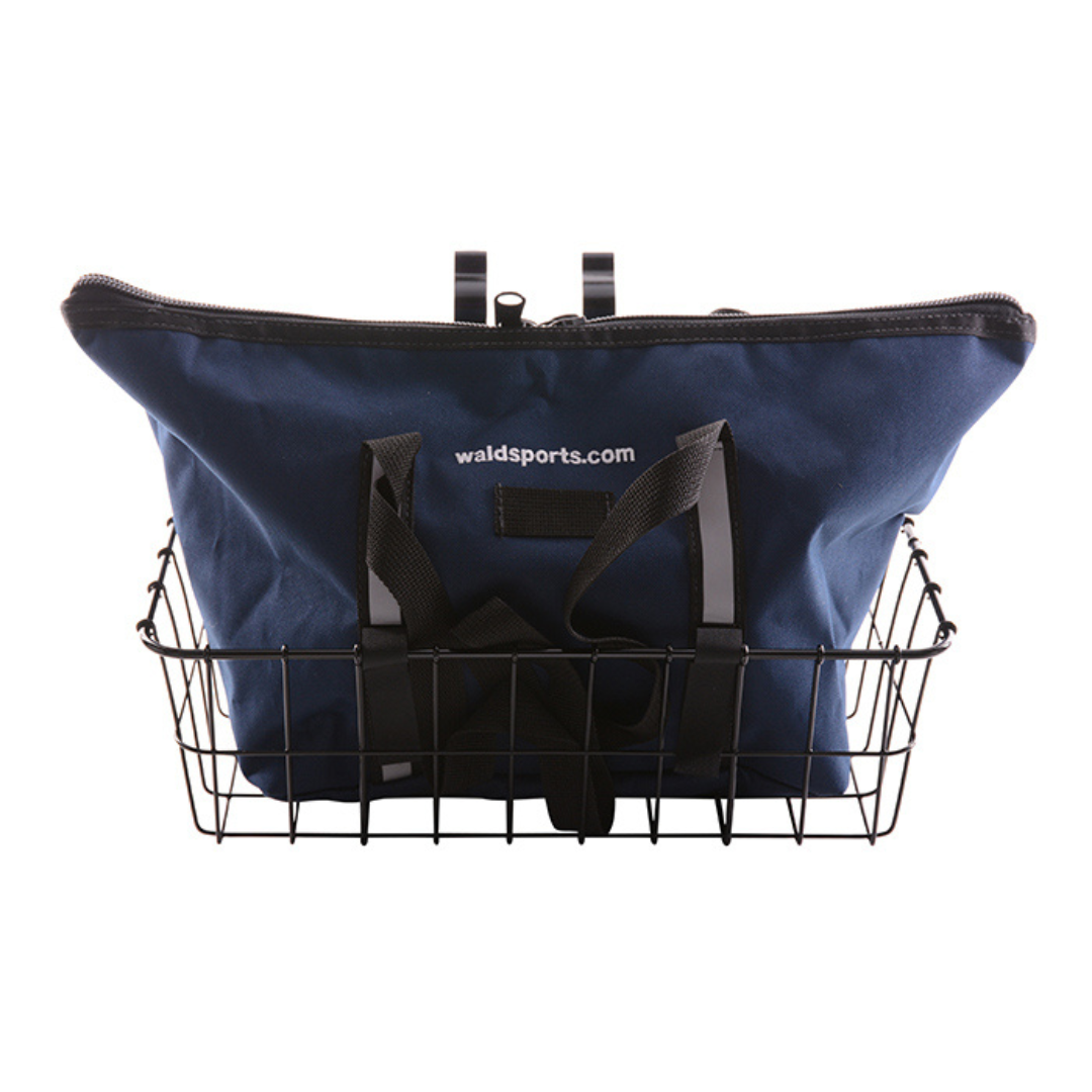 Wald 1372 Front Basket Navy Blue Bag Combo – The Bike Collective