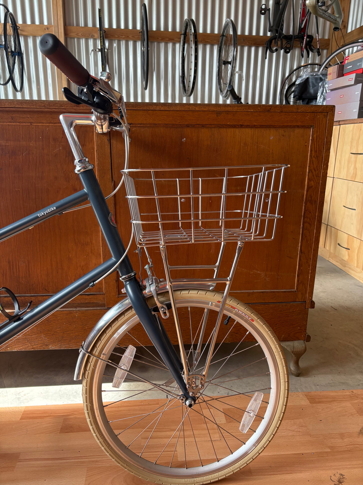 Ex-Demo tokyobike Calin Mini Velo 55cm with Pelago Rasket, Topo Bag, Bottle Cage & Fenders