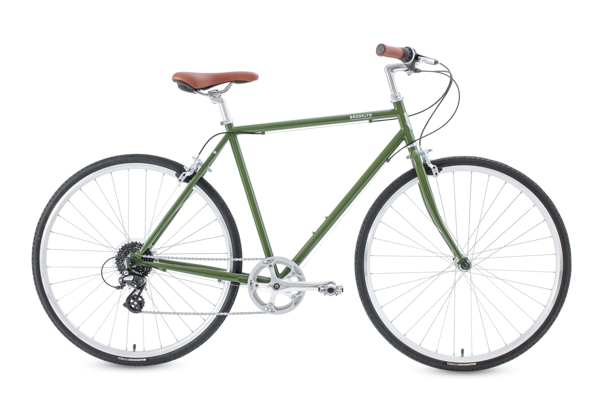 Bedford 8 Speed 8 Speed Bicycle | Bedford Eight Commuter Bike  Army Green / Large 8D-BED-AG-L
